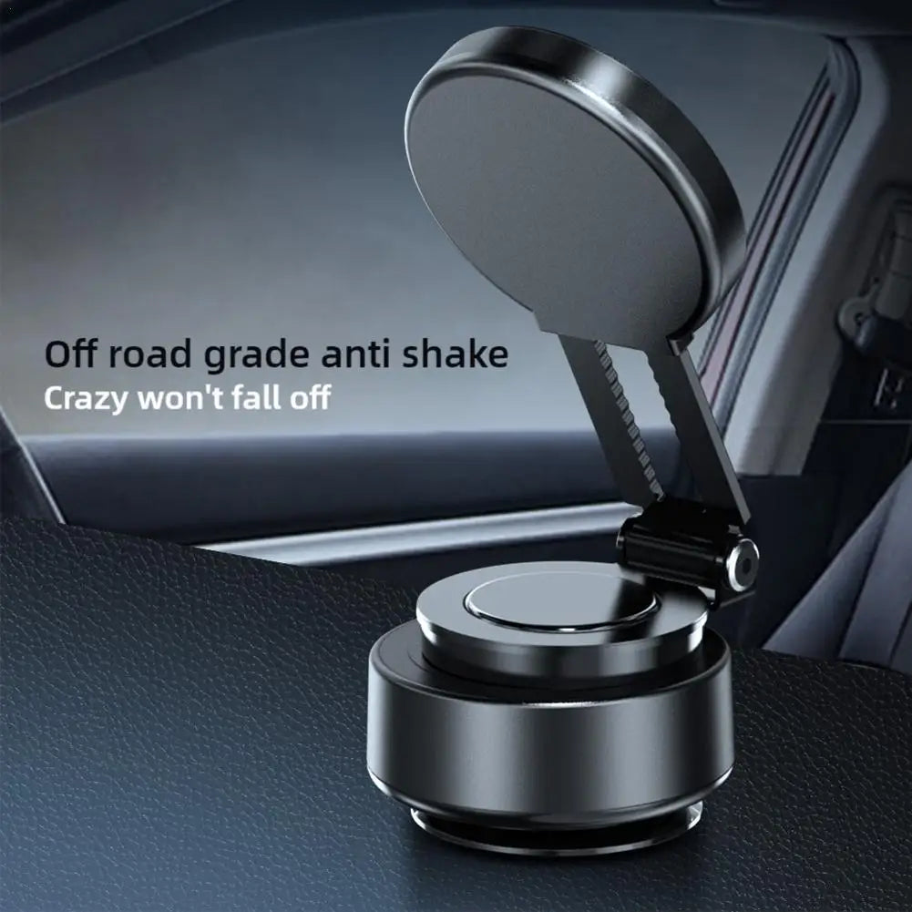 Vacuum Magnetic Car Phone Holder with Wireless Charging Support