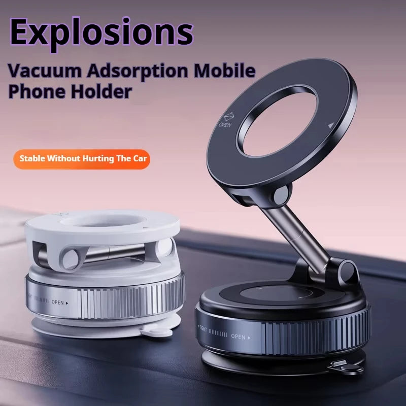 MagSafe Car Phone Holder - Suction Cup, 360° Rotatable Design